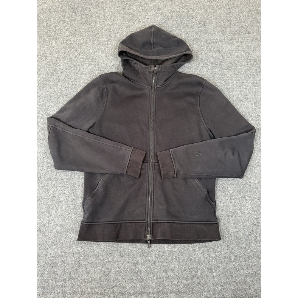 Lululemon Mens Full Zip Hoodie Black Size M Athletic Gym Sweatshirt Jacket